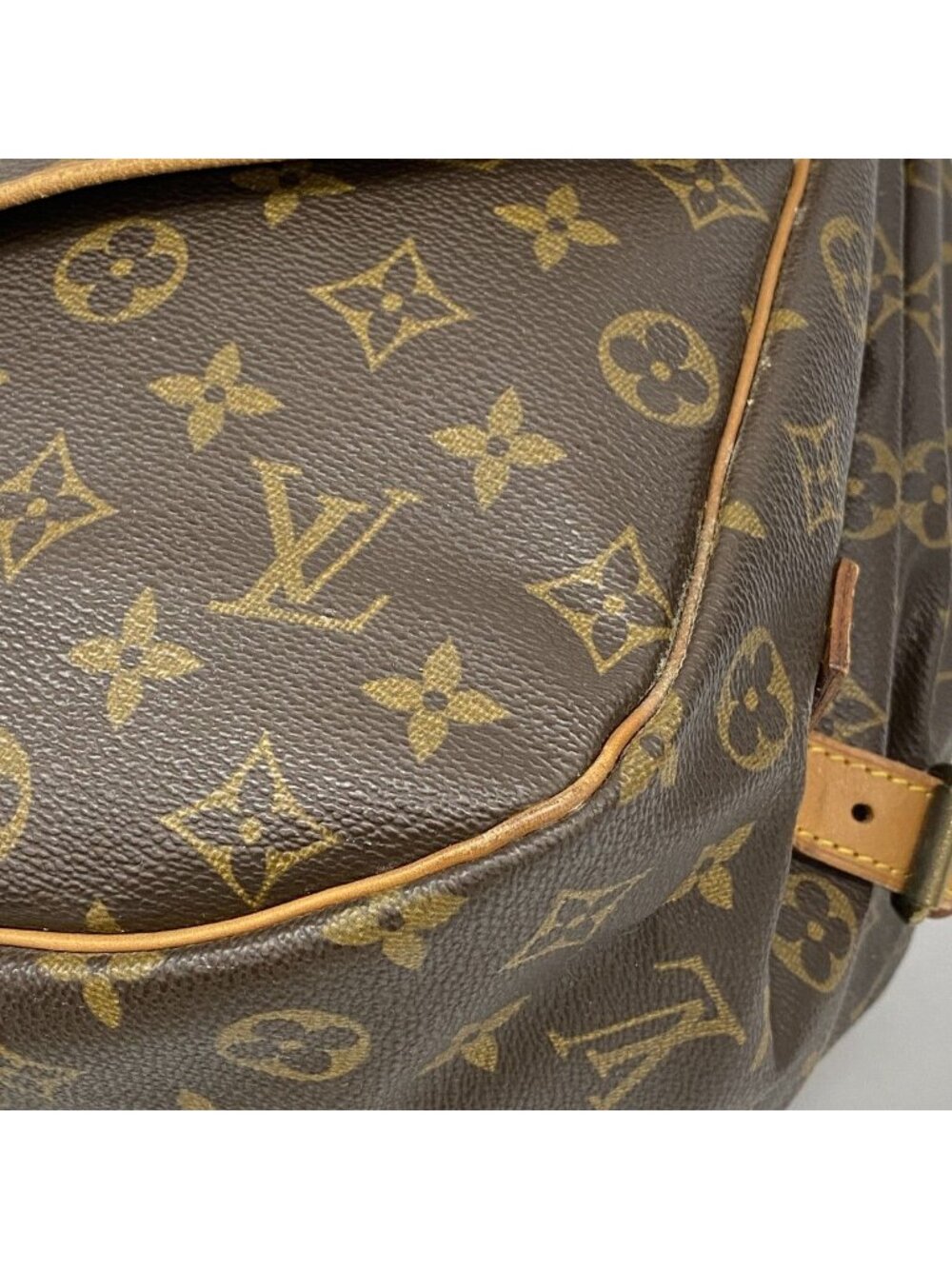 Louis Vuitton Shoulder Bag Monogram Saumur 35 Brown - Picture 6 of 10